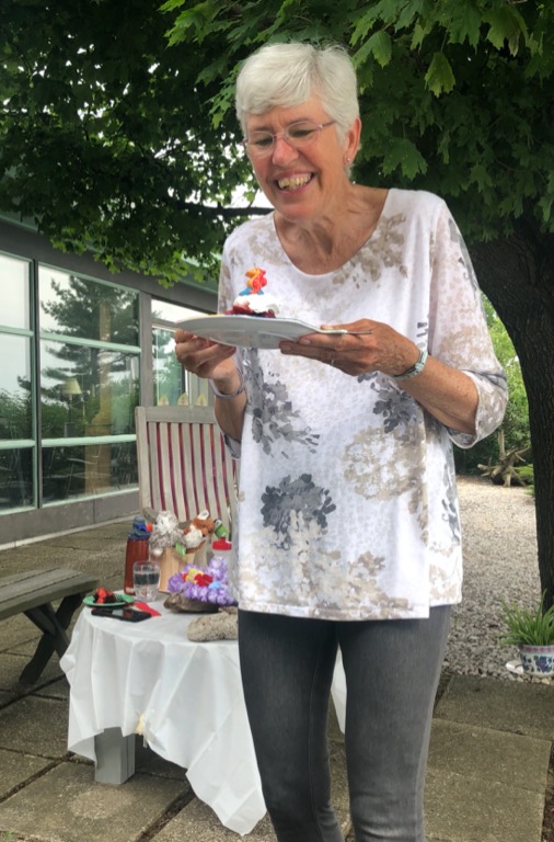Deborah DeBruyns 70th birthday on the deck overlooking the Lake